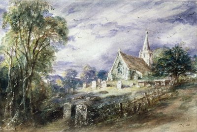 Stoke Poges Church by John Constable